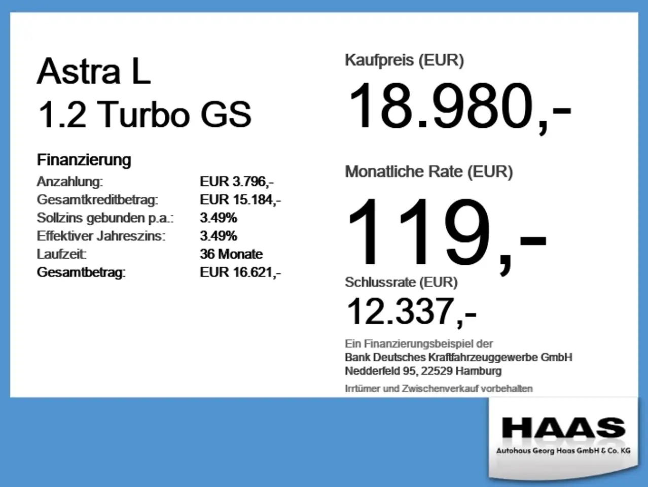 Opel Astra L 1.2 Turbo GS 360 Kamera KeyLess Sitzheizu — Vehicle gallery 6