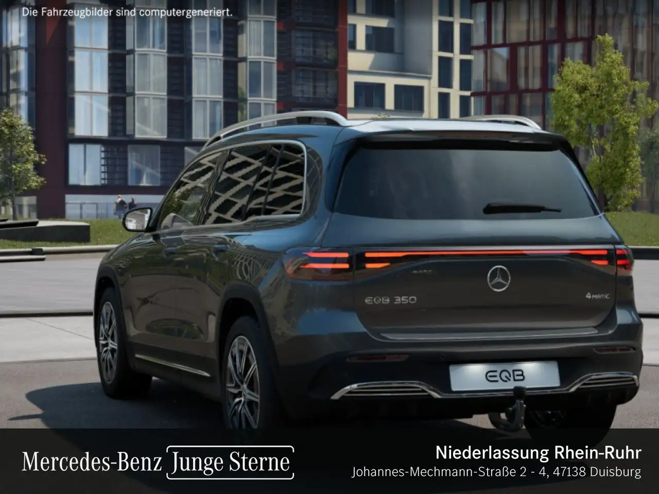 Mercedes-Benz EQB 350 4M AMG+PREMIUM+AHK+PANO+360+MEMORY+HUD — معرض صور السيارة 22